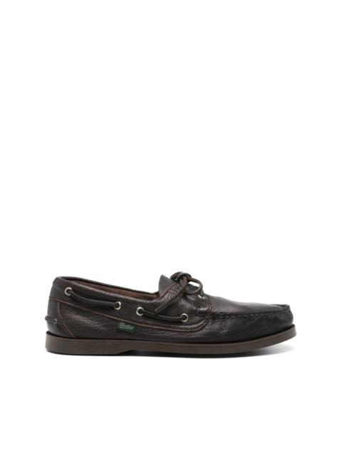 Paraboot leather boat shoes