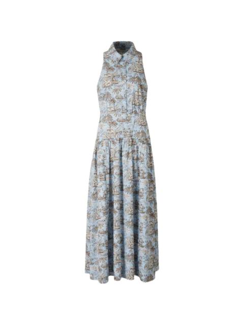 STAUD Romy sleeveless shirtdress