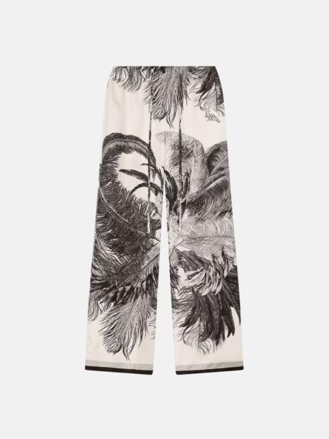 THE ATTICO WHITE AND BLACK LONG PANT