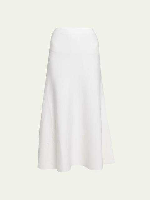 Freddie Midi Wool-Cashmere Skirt