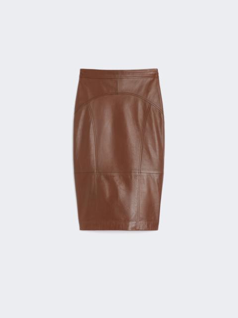 Max Mara TAIGA Nappa leather pencil skirt