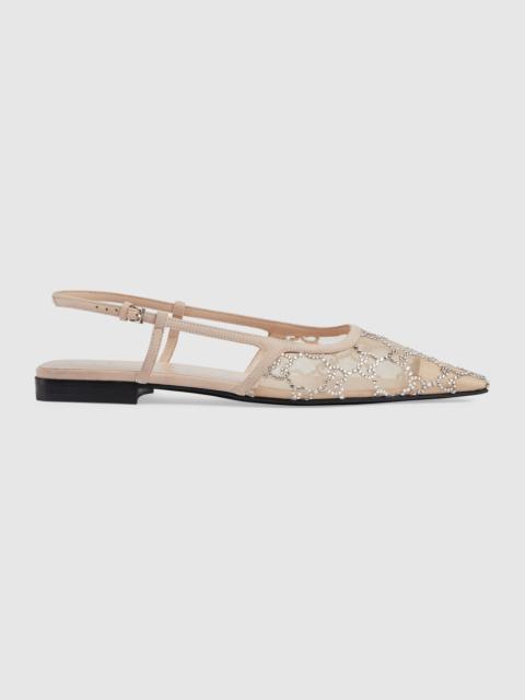 GUCCI Women's GG slingback ballet flat