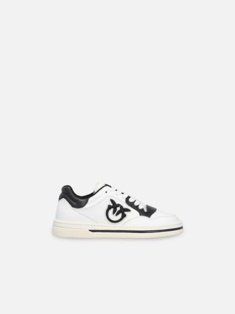 PINKO TWO-TONE SNEAKERS WITH LOGO EMBROIDERY