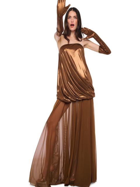 NORMA KAMALI FLARED SKIRT TO FLOOR W/ PANTY