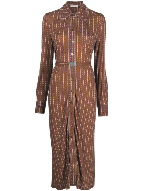 TORY BURCH geometric-print shirt dress
