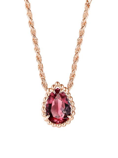 Boucheron Women's Serpent Bohème 18K Rose Gold, Rhodolite Garnet & Diamond Extra-Small Motif Necklace - Rose G
