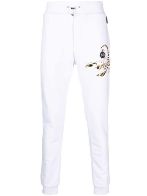 PHILIPP PLEIN Scorpion appliquÃ©-detail track pants