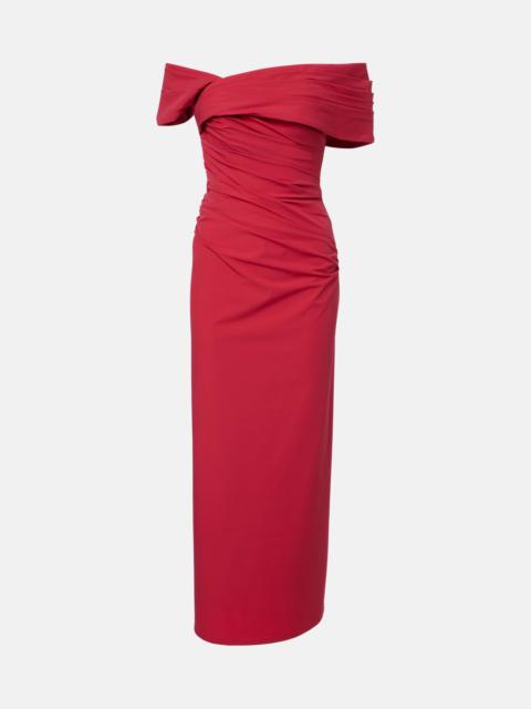 RACHEL GILBERT Gale draped off-shoulder cocktail dress