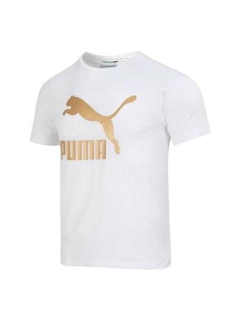 PUMA Printed Short Sleeve T-Shirt 'White' 621559-02