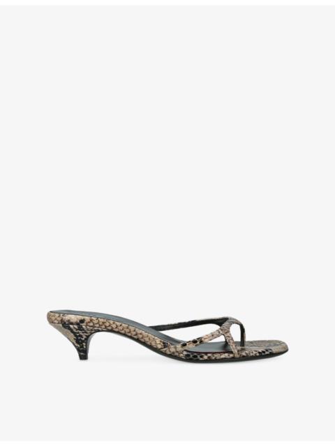 KHAITE Mila 35 Leather Sandals