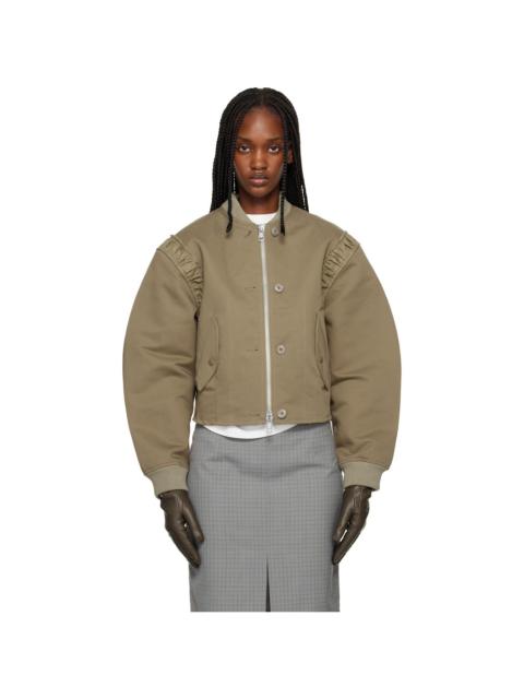 Our Legacy Khaki Frill Bomber Jacket