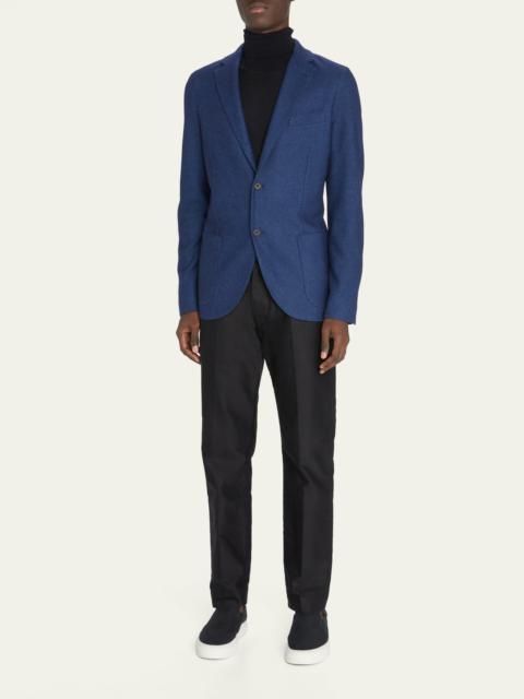 Men's Cashmere/Silk 2-Button Sweater Jacket