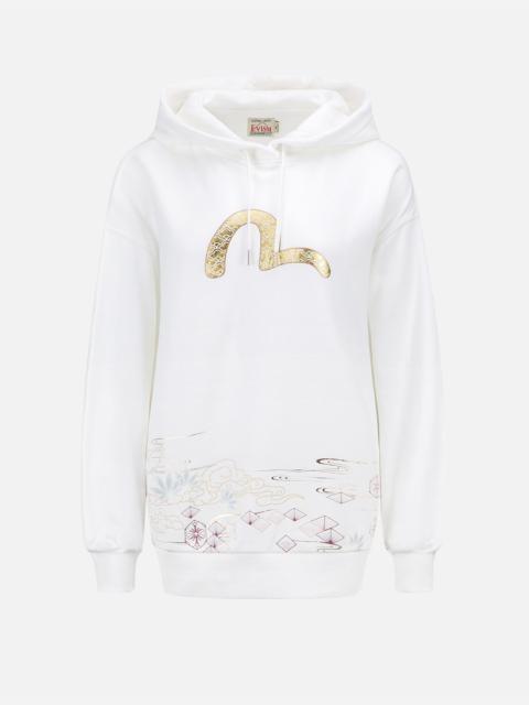 EVISU JAPANESE PATTERN PRINT SWEATSHIRT