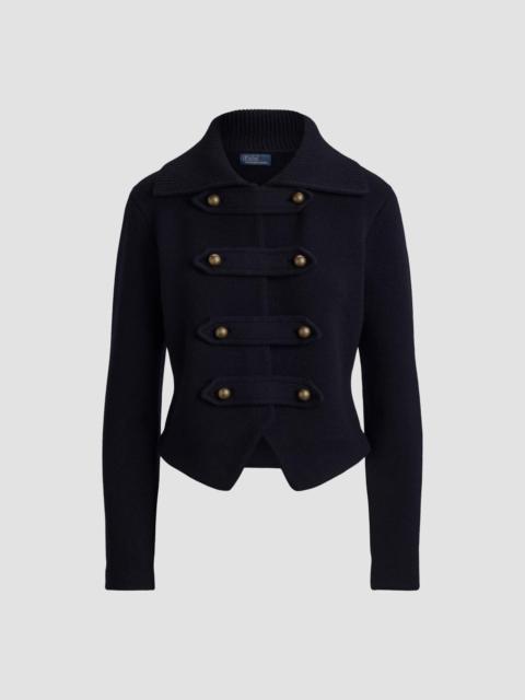 Polo Ralph Lauren Women's Double-Faced Wool Knit Cardigan Jacket - Aviator Navy
