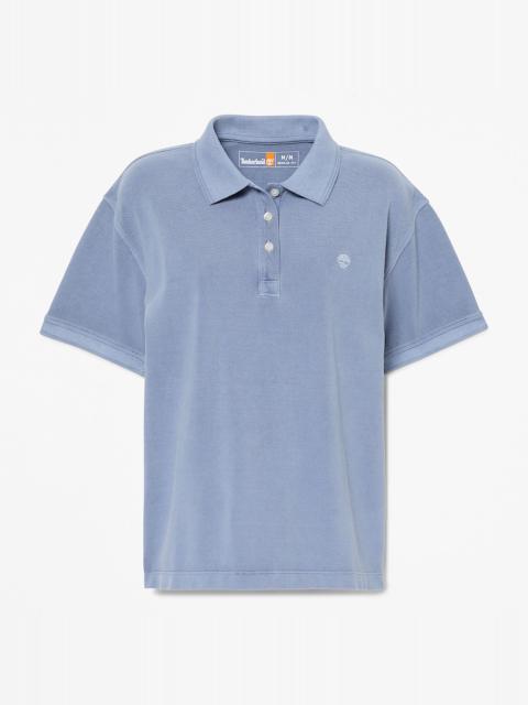Timberland Women's Garment Dyed Short-Sleeve Pique Polo