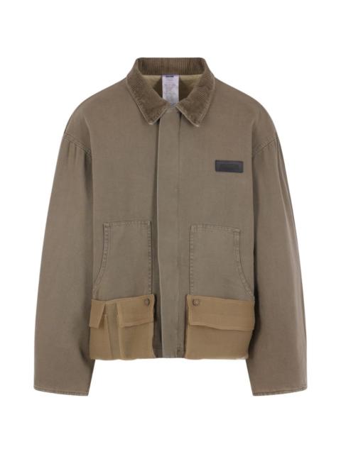 MAGLIANO corduroy-collar shirt jacket