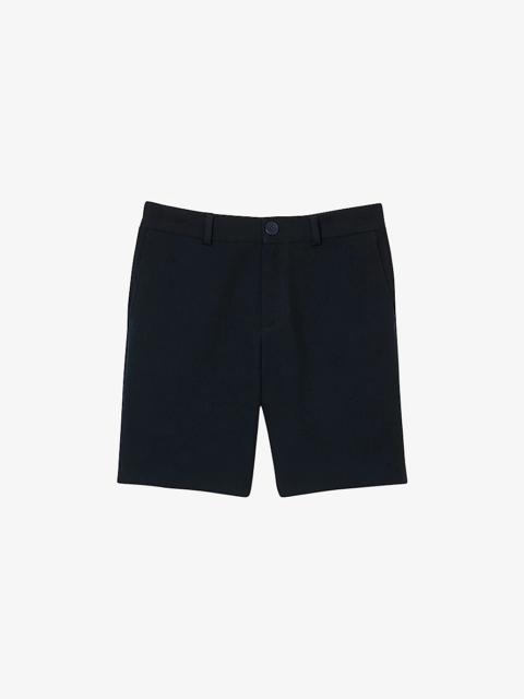 Regular-fit side-pocket cotton shorts