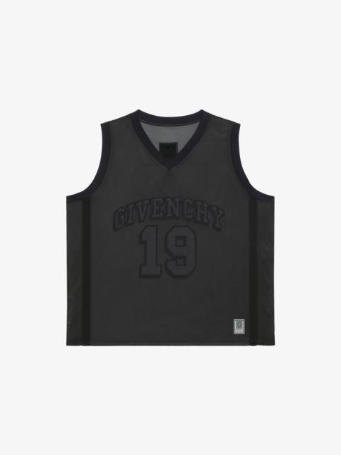 BASKETBALL TOP IN MESH WITH GIVENCHY LOGO