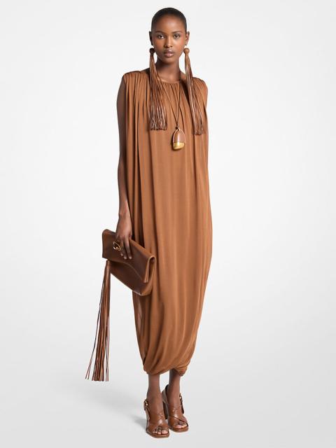 MICHAEL KORS COLLECTION Draped Chiffon Jersey Dress