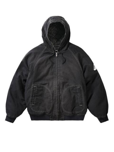 PALACE 10 OZ HOODED CANVAS JACKET BLACK