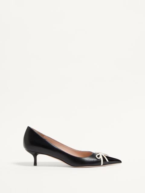 BEPOINTY PUMP IN PATENT LEATHER AND KIDSKIN 45MM