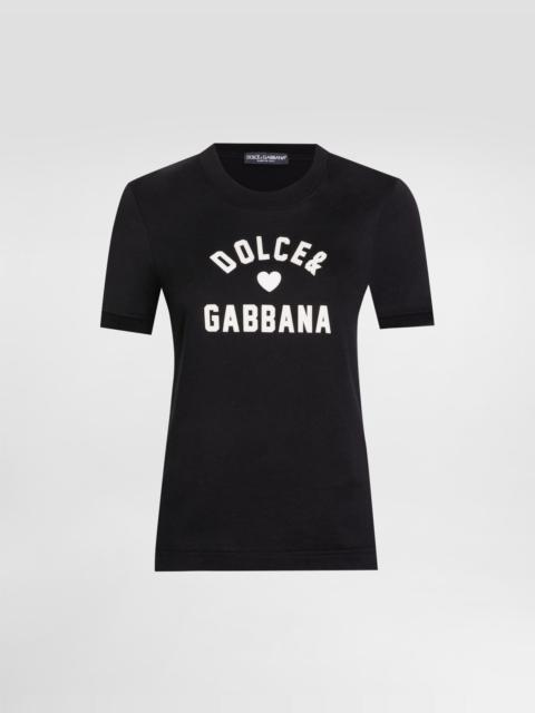 Dolce & Gabbana Jersey t-shirt with lettering patch