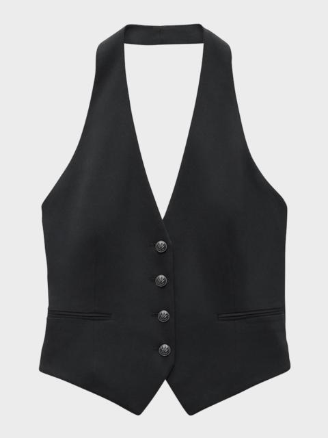 rag & bone Ethel Crepe Halter Vest