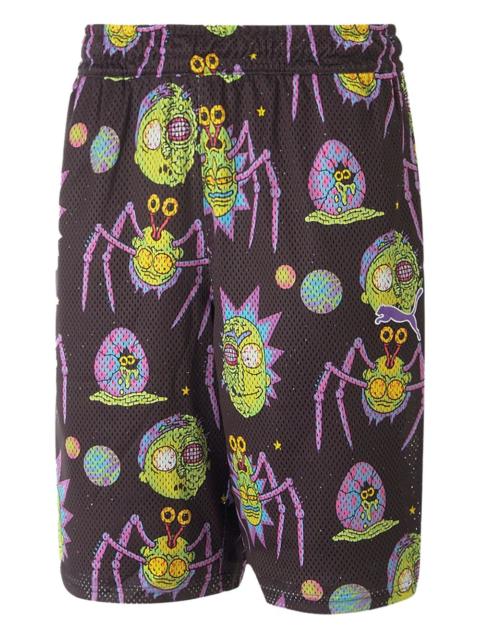 PUMA x Rick and Morty AOP graphic-print shorts