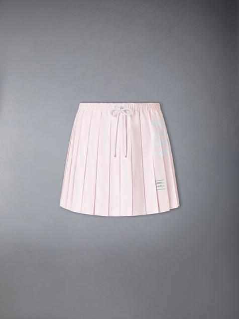 Thom Browne OXFORD 4-BAR DRAWSTRING PLEATED MINI SKIRT