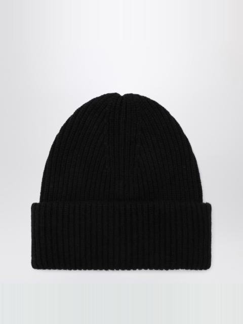 ALMADA LABEL Black wool and cashmere beanie