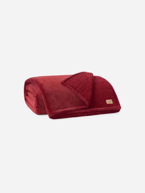 UGG ® Avery XL Throw 90"x92" Blankets in Coffee Berry