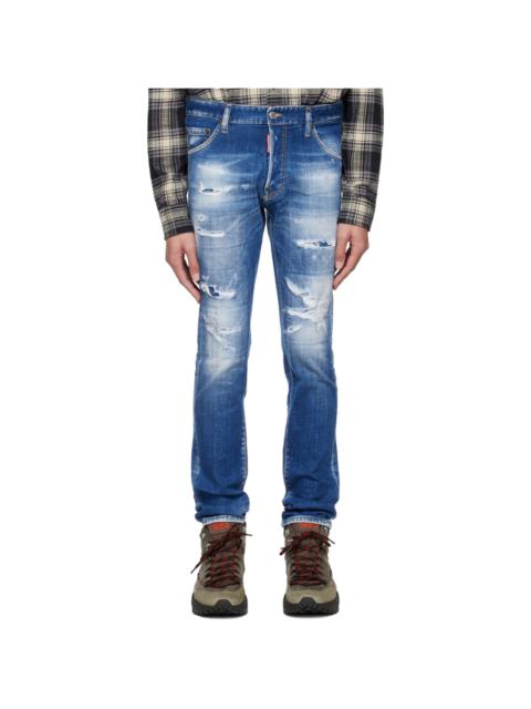 Blue Slash Wash Cool Guy Jeans