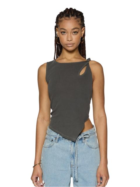 Ksubi TWISTED TANK CHARCOAL