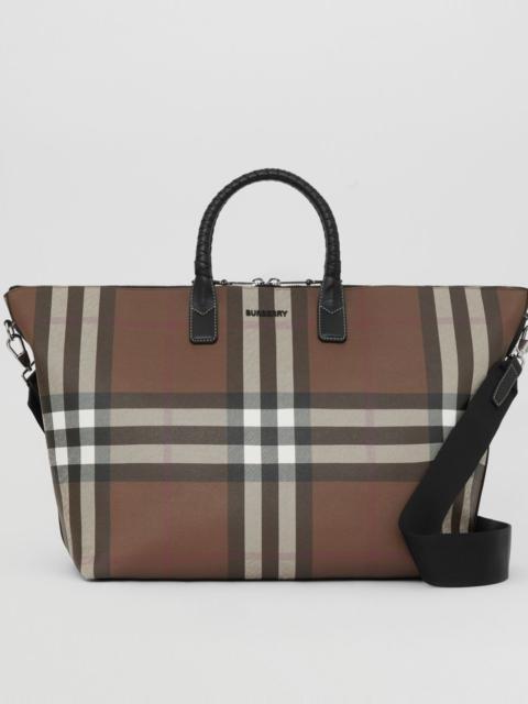 Burberry Check and Leather Holdall