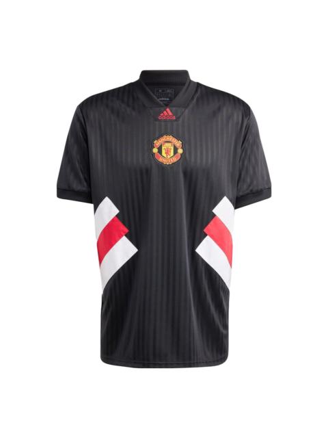 adidas adidas Manchester United Icon Jersey 'Black' HT2002