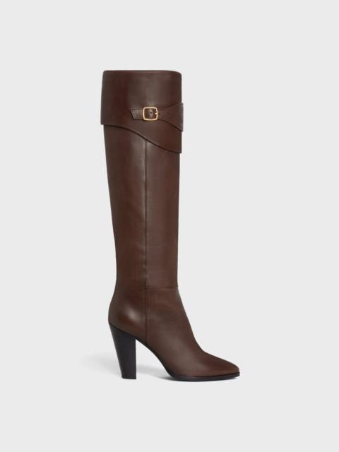 CELINE RIDING BOOT WITH TRIOMPHE CELINE WILTERN in CALFSKIN