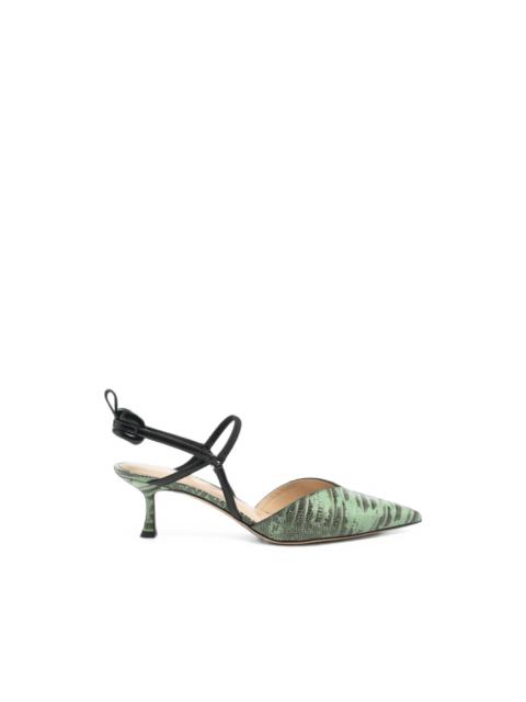 FENDI Colibri snake-print pumps