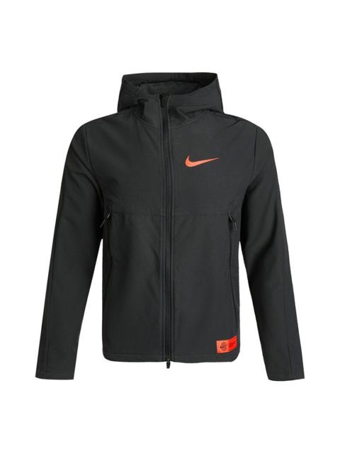 Nike Sports Training protection against cold Woven Hooded Jacket Black DH1384-010