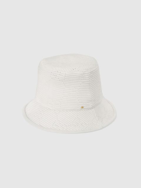 GG cable knit fedora