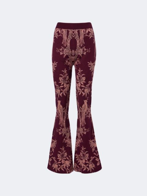 Etro Wool-blend jacquard flared pants