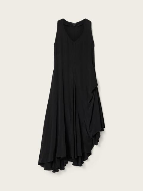 ALLSAINTS SYBIL SLEEVELESS MIDI DRESS