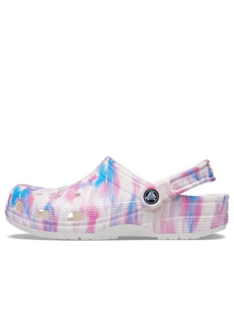 crocs Crocs Classic Casual Unisex White Pink Blue Sandals 'White Pink Blue' 207567-94S