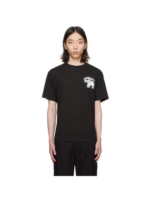 Black Kenzo Paris Elephant Flag T-Shirt