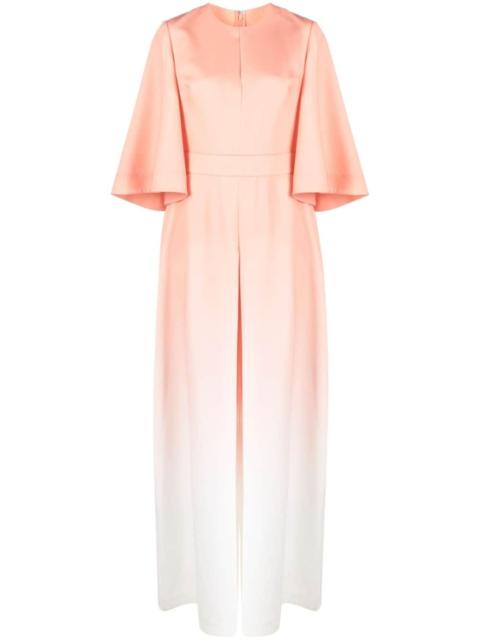 ELIE SAAB gradient-effect silk jumpsuit