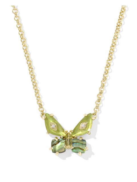 KENDRA SCOTT Bianca Butterfly Gold Short Pendant Necklace