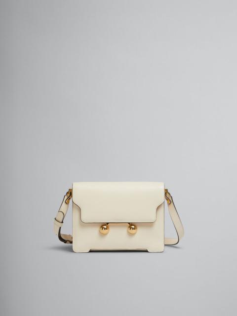 CREAM LEATHER TRUNKAROO MEDIUM SHOULDER BAG