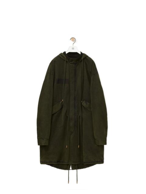 Parka in technical cotton