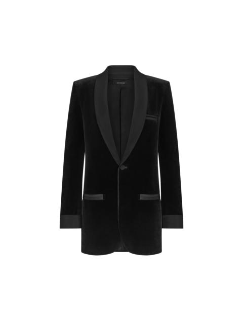 TOM FORD SHAWL COLLAR VELVET SMOKING JACKET