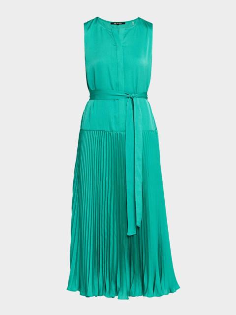 KOBI HALPERIN Maxine Sleeveless Accordion Pleated Midi Dress