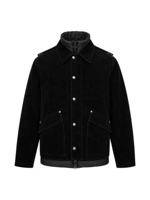 SOLID HOMME Velvet Jacket With Inner Puffer